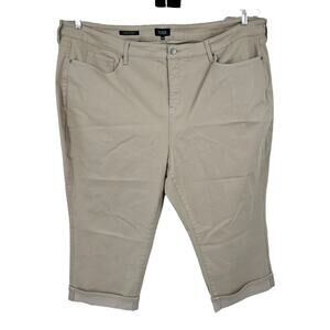 NYDJ Jeans  Marilyn Straight Crop Jeans In Plus Size 28W